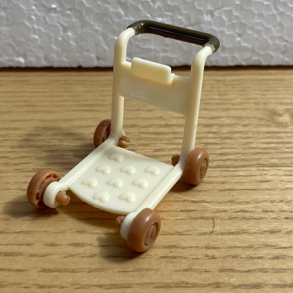 Lil Woodzeez Hopin Farmers Market Shopping Cart Hand Cart Calico Critters Set - Picture 1 of 4